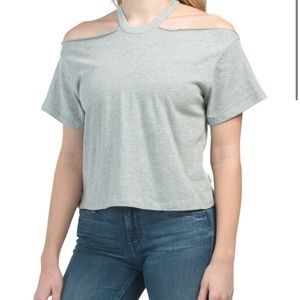 Good American Boxy Fit Crop Tee Size M